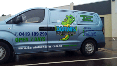 Sign-car-wrap-Darwin-Laundries